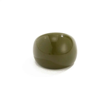 Ingemark Vintage Irregular Smooth Resin Plastic Rings for Women New Trend Boho Geometric Finger Rings Aesthetic Party Jewelry