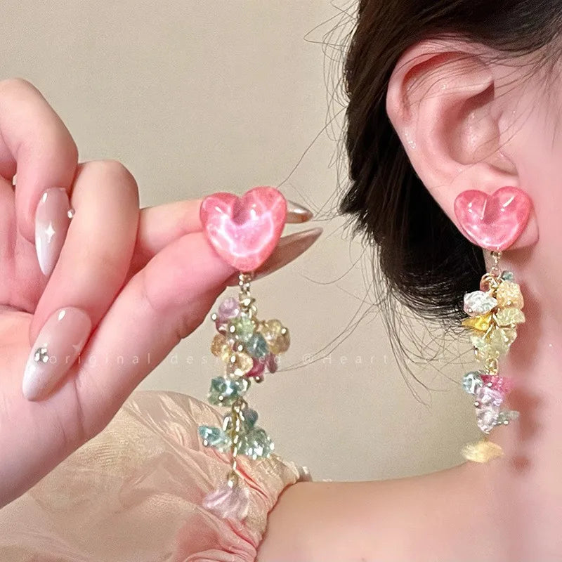 New Colorful Sun Flower Raffia Bead Earrings For Women Girl Handmade Bohemian Rattan Knit Earrings Summer Party Jewelry Gifts