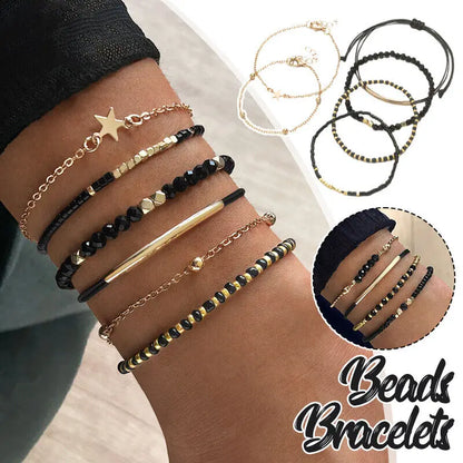 Simple Bracelet Beads Handmade Glass Stone Bracelets Women Boho Party Vacation Jewelry Stack Pulseras De Mujer
