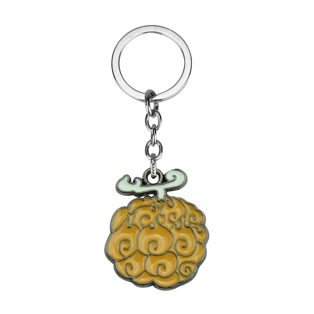 Anime Necklace for Women Men Metal Necklaces Ace Law Cursed Devil Fruit Jewelry Pendant Chains Choker Collares