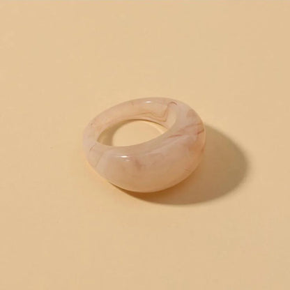 Colorful Transparent Acrylic Rings Set For Women Fashion Transparents Geometric Resin Finger Rings Female Party Jewelry Gift