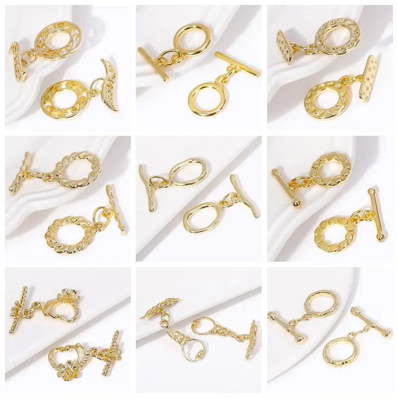Pendants For Necklace Accessories 18K Gold Plated Brass Inlaid Zircon Moon/Star Charm Pendant DIY Jewelry Making Supplies