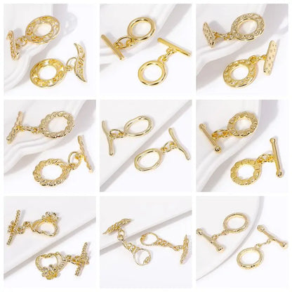 Pendants For Jewelry 18K Gold Plated Brass Heart Charms Pendants For Fashion Necklace Making Supplies DIY Jewelry Accessories