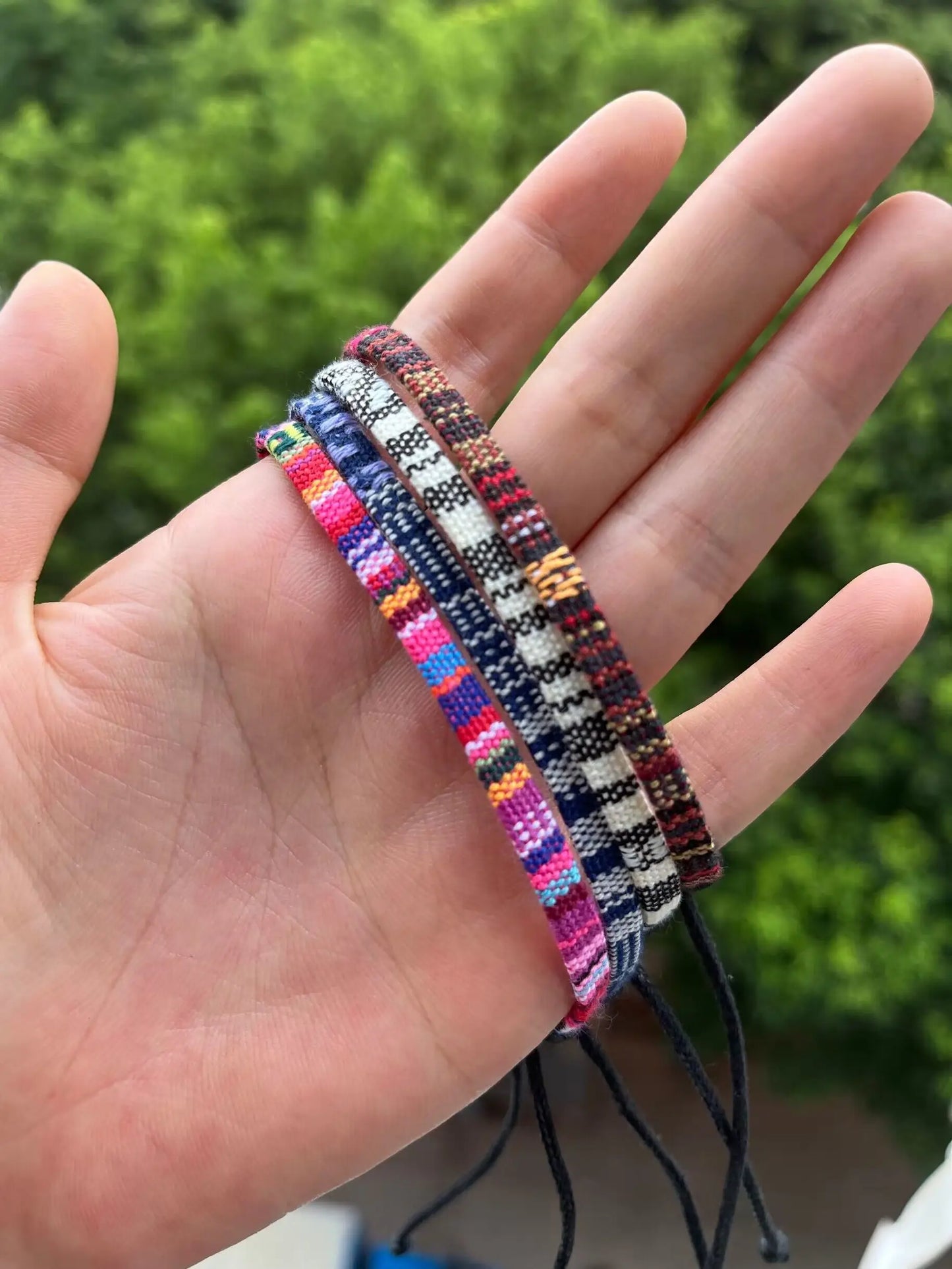 4PCS Summer Bohemian Style Hand-woven Anklets Men and Ladies Couple's Adjustable Anklets Set Beach Leisure