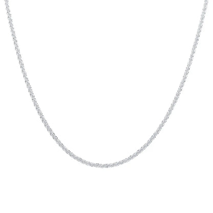 Silver Color Sparkling Necklace For Women Trendy Clavicle Chain Choker Girls Korean Wedding Party Jewelry Accessories