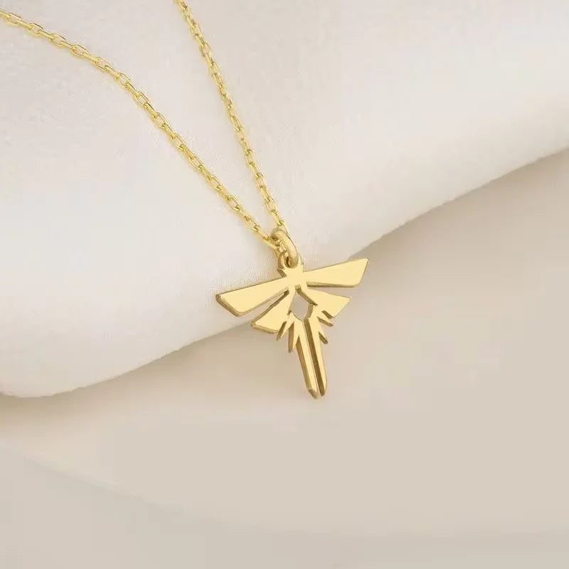 The Last Series of Us Necklace 2024 New Fashion Simple  Stainless Steel Pendant Chain Game Peripherals Trend Jewelry Best Gift