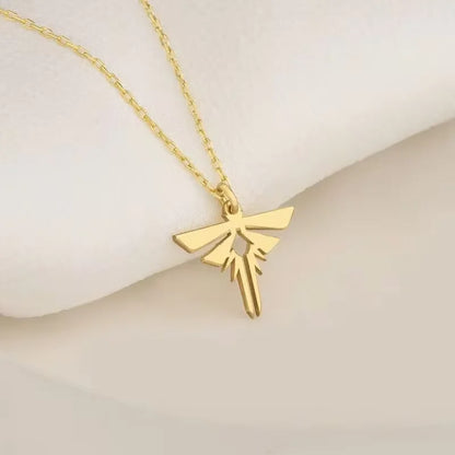 The Last Series of Us Necklace 2024 New Fashion Simple  Stainless Steel Pendant Chain Game Peripherals Trend Jewelry Best Gift
