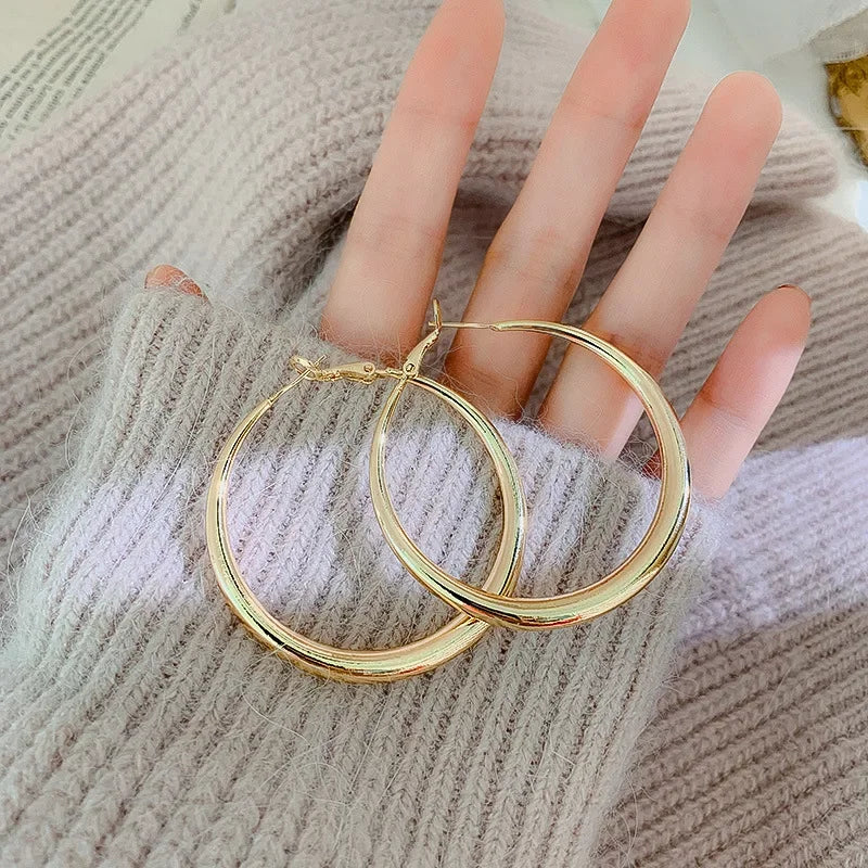 Delicated Shiny Full Crystal Rhinestones Heart Hoop Earrings for Women Girls Personality Banquet Earring Anniversary Jewelry6165