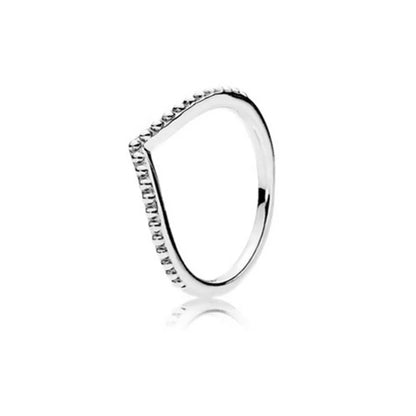 European Ring Rings 925 Sterling Silver Heart Bow Round Size 6789 For Women Men Jewelry Party Fashion Wedding