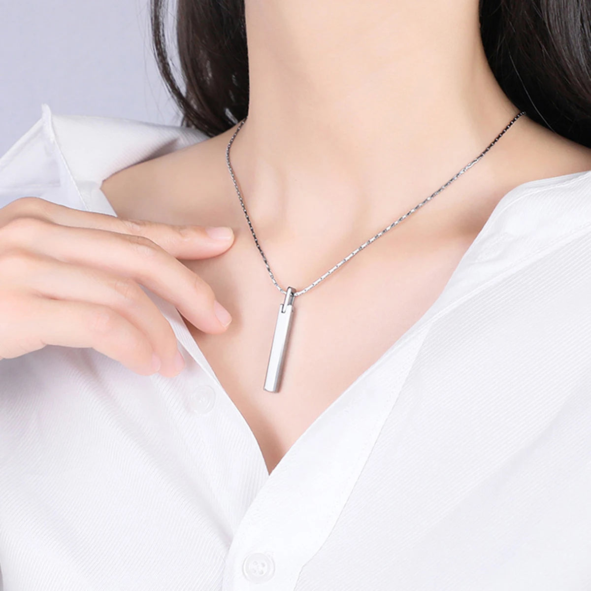 Pendants for Men and Women Classic Tungsten High Polished Scratch Proof for Couples Necklace  Engraving