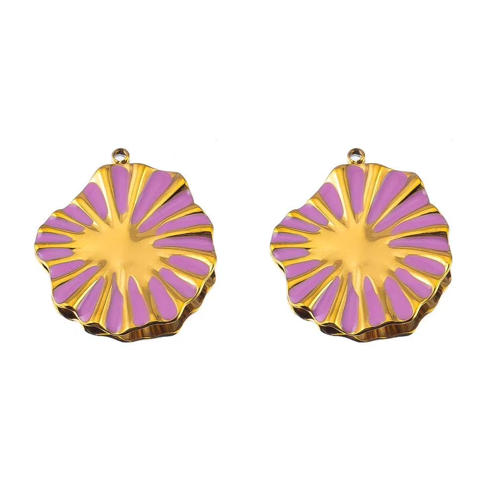 Stainless Steel Pendants Collection Cute Marine Style Pendants Various Earring Components DIY Necklace Jewelry Accessories