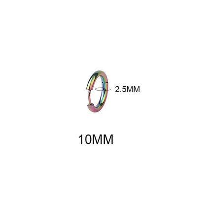 LATS 2024 New Simple Stainless Steel Small Hoop Earrings for Women Men 8mm To 20mm Round Cartilage Ear Piercing Fashion Jewelry