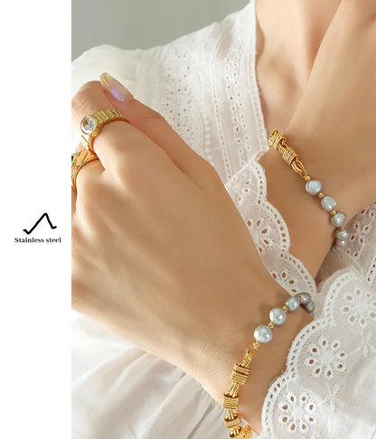 Hip Hop Bracelet Advanced European and American Ins Style Bracelet Stainless Steel Versatile Bracelet Fashion Handwear