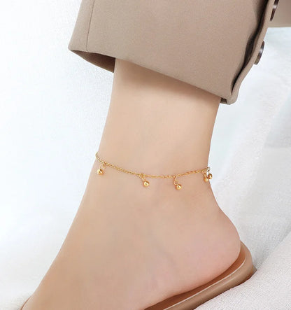 Anklets For Women Stainless Steel 18K Gold Plated High Quality No Tarnish Women's Ankle Bracelets Foot Chains Luxury Ankle Strap