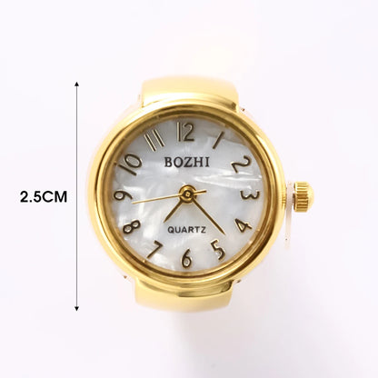 Fashion Rings Finger Watches Fashion Party Quartz Watches Unisex Couple Rings Jewelry Gift Real