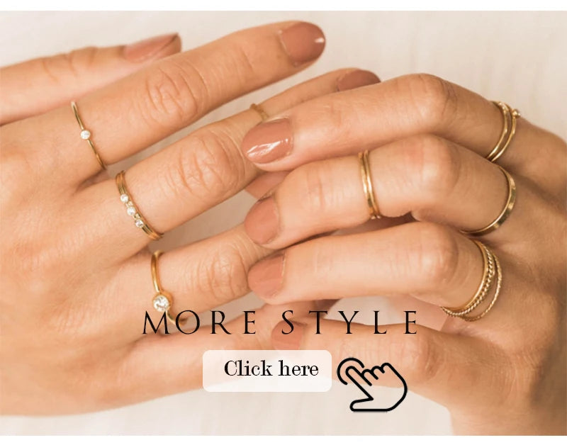 14k Gold Filled Zircon Rings Handmade Minimalism Rings  Knuckle Jewelry Bague Femme Anillos Joyas Aneis Boho Rings for Women