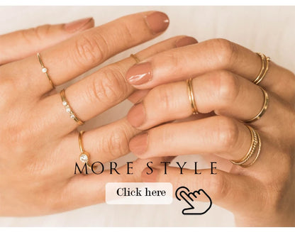 14k Gold Filled Zircon Rings Handmade Minimalism Rings  Knuckle Jewelry Bague Femme Anillos Joyas Aneis Boho Rings for Women