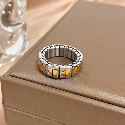Greatera Elastic Love Ring Bangle For Women Men Fashion Multiple Stainless Steel Star Pattern Charm Watch Strap Bracelet Jewelry