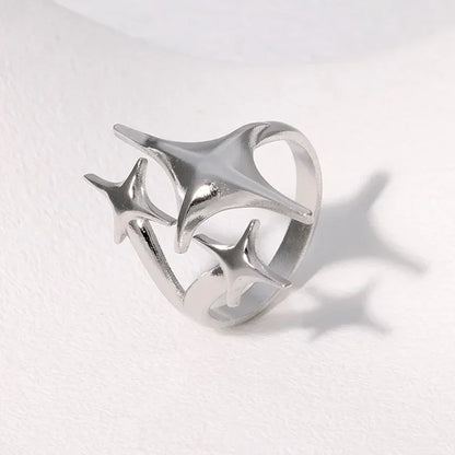 LATS Stainless Steel Gold Color Rings for Women Men 2024 Colorfast Popular Party Personalized Exaggerated Charms Jewelry Gifts