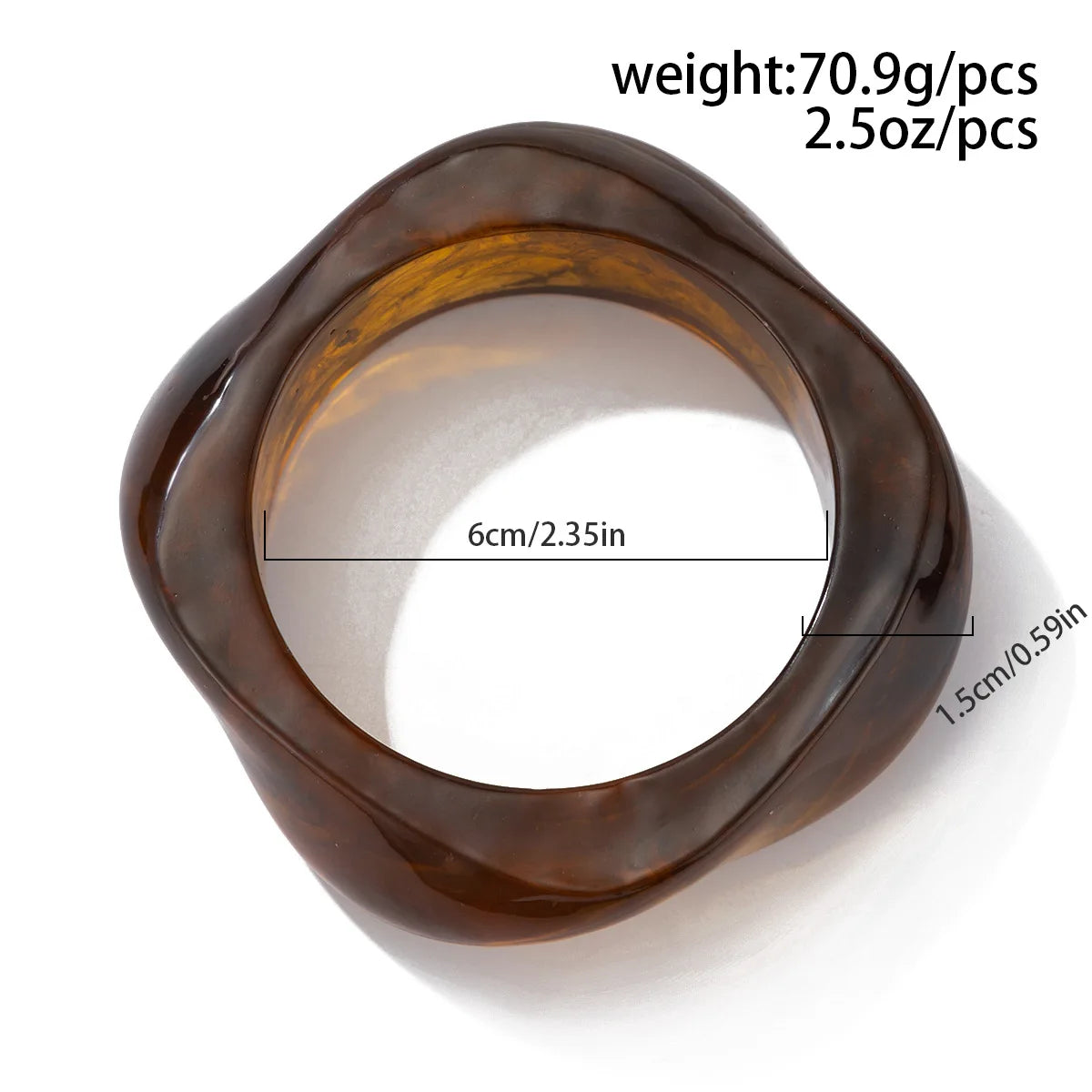 DIEZI Punk Big Geometric irregular Bangles Fashion Hip Hop Acrylic Wide Bangles Bracelets For Women Men New Gift Jewelry