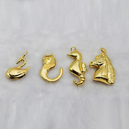 Pendant with Necklace For Women Men 24k Gold Plated Copper 33 Designs Wholesale Fashion Jewelry For Daily Wear Anniversary