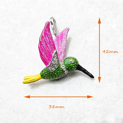 Pendant Hummingbird Colorful Brand New Fashion Jewelry Europe Style 925 Sterling Silver Trendy Gift For Woman