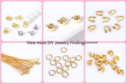 Pendants For Necklace Accessories 18K Gold Plated Brass Inlaid Zircon Moon/Star Charm Pendant DIY Jewelry Making Supplies