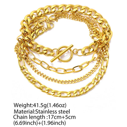Stainless Steel Bracelet Set High-end Atmosphere Multi Bracelet Set Fashion Bracelet For Women Jewelry Gifts with a Difference