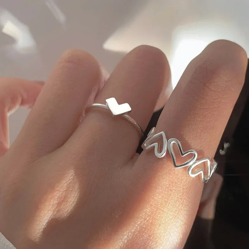 LATS New Fashion Designer Gold Silver Colour Water Drop Ring Woman Europe America Luxury Jewelry 2024 Trendy Accessories Gift