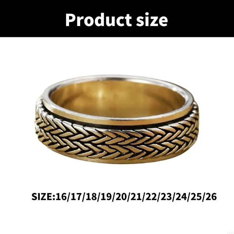 Elegant Rotating Rings for Stress Management and Fashion Enthusiasts Wear F3MD
