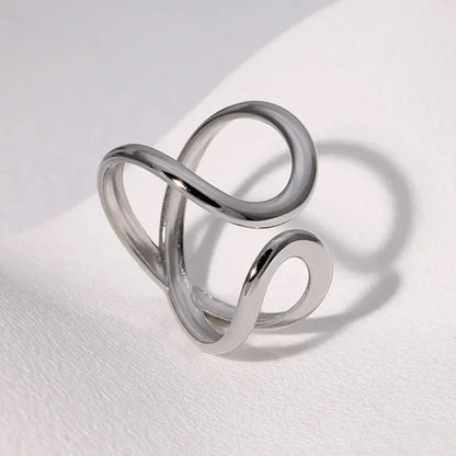 LATS Stainless Steel Gold Color Rings for Women Men 2024 Colorfast Popular Party Personalized Exaggerated Charms Jewelry Gifts