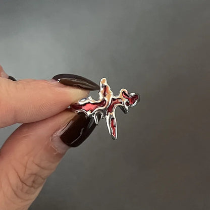 Y2K Crystal Rings Kpop Heart Adjustable Ring Irregular Geometry Punk Vintage Rings Set for Women Girls New Fashion Jewelry