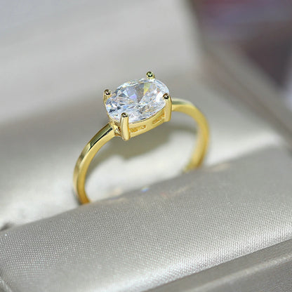 Wedding Engagement Rings For Women Jewellry For Female Gold Color Ring With Stone Women' Ring Dating Jewelry Wholesale R865