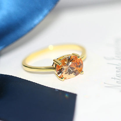 Wedding Engagement Rings For Women Jewellry For Female Gold Color Ring With Stone Women' Ring Dating Jewelry Wholesale R865