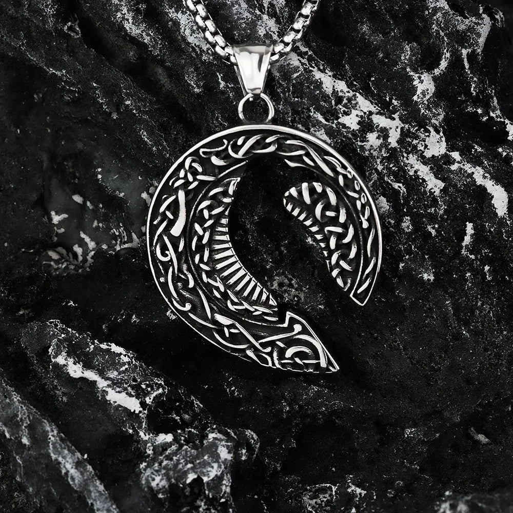 Pendente da uomo Semplice e Piccolo Titanio Acciaio Collana Gioielli