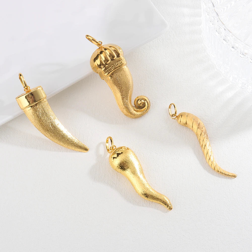 Pendant Necklace with Chain Gold Plated Dubai African Accessories For Women Big Size Men Hip Hop Fashion Jewelry