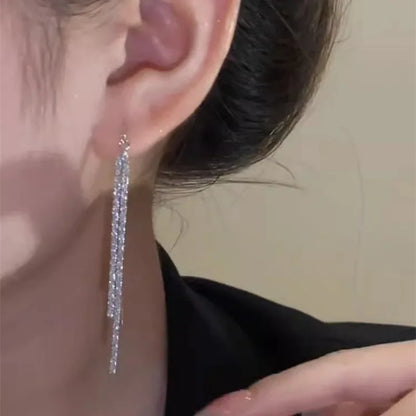 New Long Tassel Chain Dangle Earrings for Women girl Trend Korean Fashion Fine Earring Wedding Luxury Y2K Jewelry Wholesale