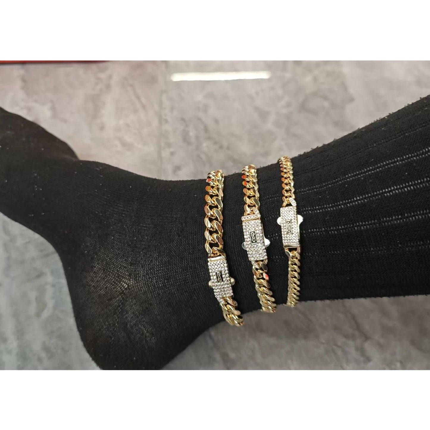 Anklet for men and women 23cm/25cm European and American fashion foot ornaments