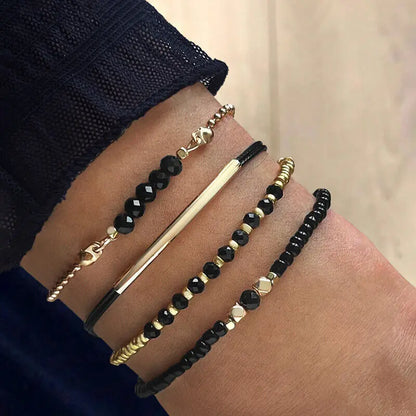 Simple Bracelet Beads Handmade Glass Stone Bracelets Women Boho Party Vacation Jewelry Stack Pulseras De Mujer