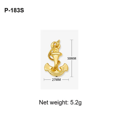 Pendant with Necklace For Women Men 24k Gold Plated Copper 33 Designs Wholesale Fashion Jewelry For Daily Wear Anniversary