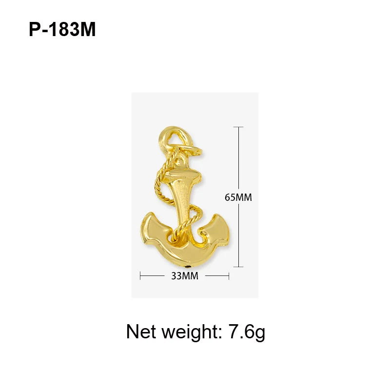 Pendant with Necklace For Women Men 24k Gold Plated Copper 33 Designs Wholesale Fashion Jewelry For Daily Wear Anniversary