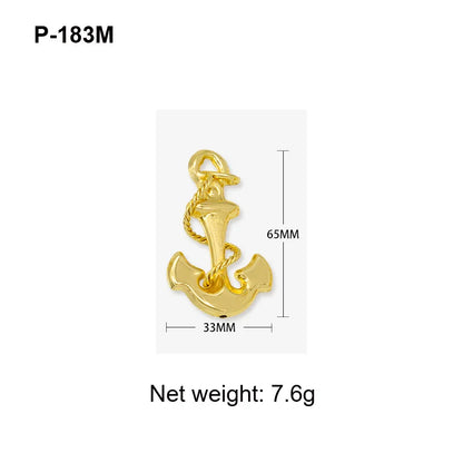 Pendant with Necklace For Women Men 24k Gold Plated Copper 33 Designs Wholesale Fashion Jewelry For Daily Wear Anniversary
