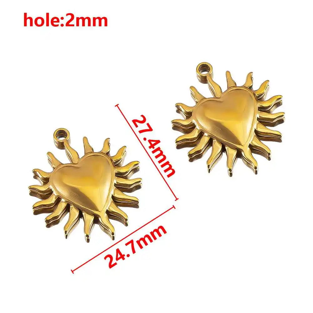 Stainless Steel Pendants Collection Cute Marine Style Pendants Various Earring Components DIY Necklace Jewelry Accessories