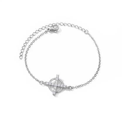 Elegant Zircon Flowers Bracelet For Women Girls Charm Gold Color Stainless Steel Plant Bracelets Luxury Designer Jewelry Gifts