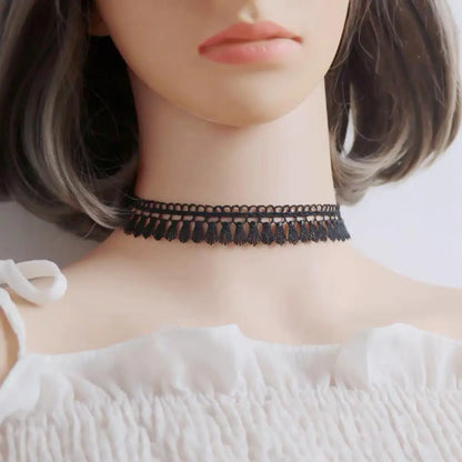Black Velvet Choker Necklace For Women Vintage Black Star Sexy Lace Necklaces with Pendants Gothic Girl Gifts Neck Jewelry