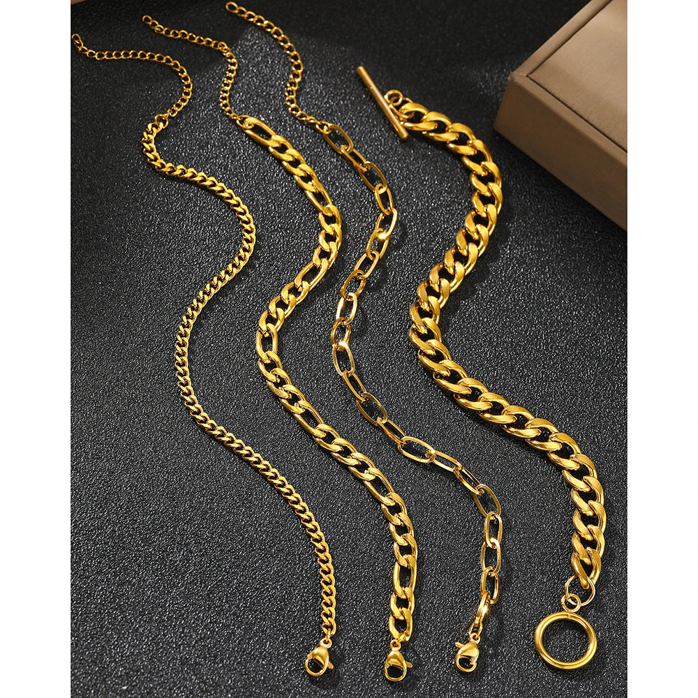 Stainless Steel Bracelet Set High-end Atmosphere Multi Bracelet Set Fashion Bracelet For Women Jewelry Gifts with a Difference