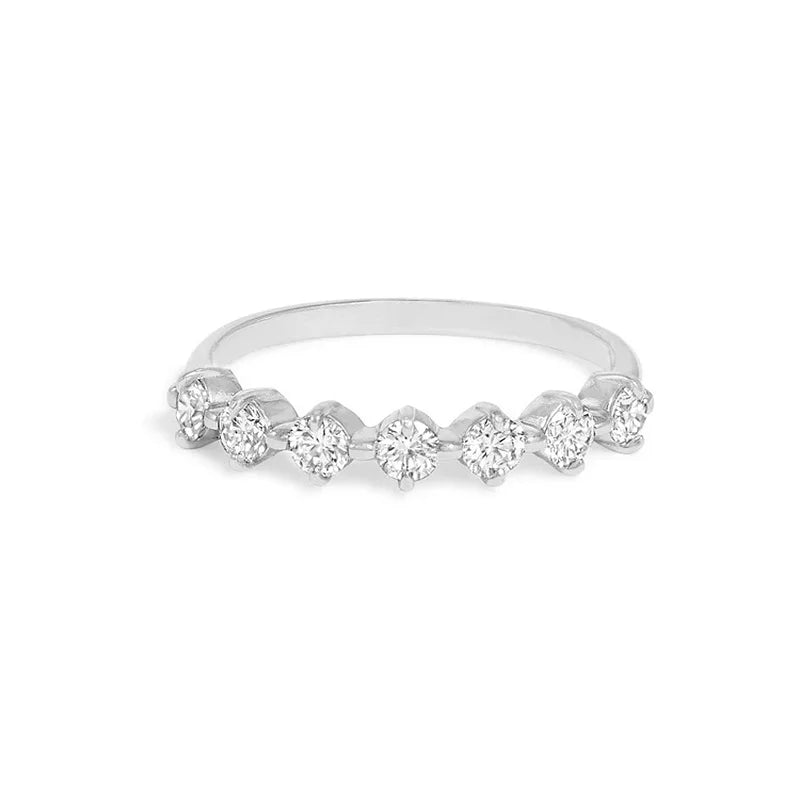 Simple Women's Ring Minimalist Gold Color Geometry Cubic Zirconia Stacking Rings Finger Accessories Female Jewelry Gifts R018