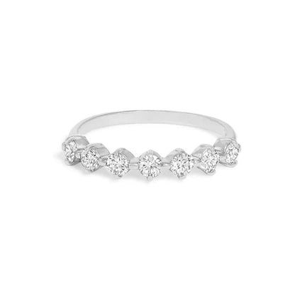 Simple Women's Ring Minimalist Gold Color Geometry Cubic Zirconia Stacking Rings Finger Accessories Female Jewelry Gifts R018
