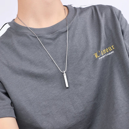 Pendants for Men and Women Classic Tungsten High Polished Scratch Proof for Couples Necklace  Engraving