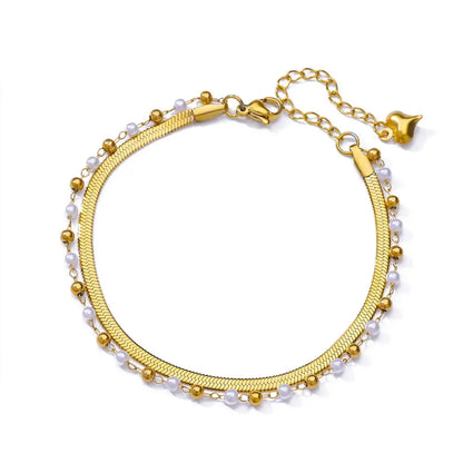 Elegant Zircon Flowers Bracelet For Women Girls Charm Gold Color Stainless Steel Plant Bracelets Luxury Designer Jewelry Gifts